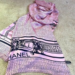 Chanel big scarf 100% silk